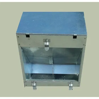 Zásobník k venkovnímu zavěšení dvoukomorový s víkem 19 cm