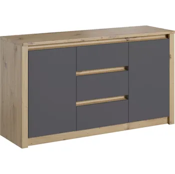 Komoda Eoshop Komoda Kypr PD2K, šedá / dub artisan, lamino