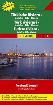 Automapa: Turecká riviéra: Antalya, Side, Alanya 1:150 000 - Freytag & Berndt (2014)