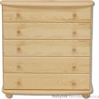 Ložnice Drewmax Dřevěná komoda, prádelník z masivního dřeva borovice KD151 Pacyg