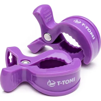 Držák na kočárek T-TOMI Kočárkové kolíčky, lilac / fialová