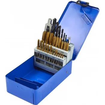 Vrták Sada závitníků&nbsp;M3 -&nbsp;M12&nbsp;a vrtáků&nbsp; 2.5 - 10.2 mm, 28 dílů (TrueTech)