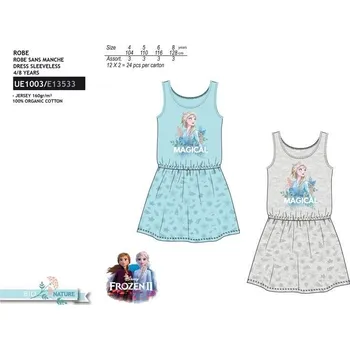 Dívčí šaty Frozen - licence Dívčí šaty - Frozen UE1003, šedá Barva: Šedá, Velikost: 104