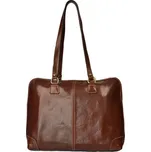 Dámská kožená velká kabelka 309 hnědá, IL GIGLIO