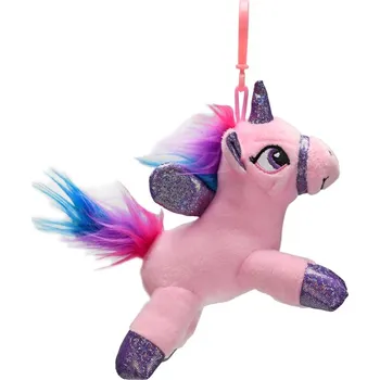 plyšák plyšový přívěsek jednorožec s křídly 16cm Barvy: růžová