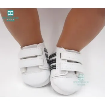 Maškarní oblečky a boty pro Baby Born 43 cm Varianta: boty, bílé s proužky