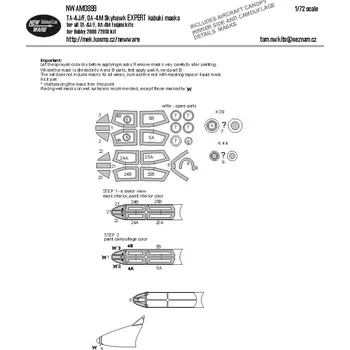 Plastikový model New Ware 1/72 Mask TA-4J/F,0A-4M Skyhawk EXPERT(H.2000/FUJ)