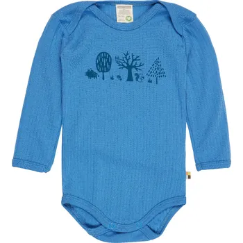 Kojenecký body Dětské body s dlouhým rukávem Modrá loud + proud Velikost: 74/80