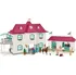 domeček pro figurky Schleich 42551 Velký dům se stájí, příslušenstvím s figurkami s pohyblivými klouby