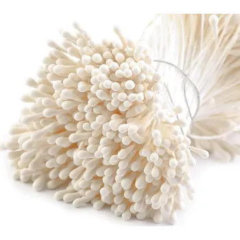 Květinové pestíky matné, barva 5 krémová nejsvět.