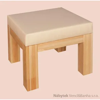 Jídelní židle dřevěný polstrovaný taburet velký Del Sol z masivního dřeva borovice drewfilip 10