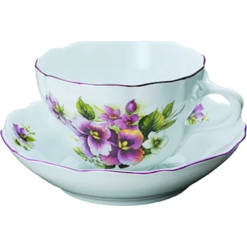 Porcelánový šálek s podšálkem MACEŠKY - 400 ml