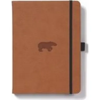 Diář Dingbats A5+ Wildlife Brown Bear Notebook - Graph (EN)