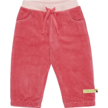 Dívčí kalhoty Dětské manžestrové kalhoty Růžová loud + proud Velikost: 62/68