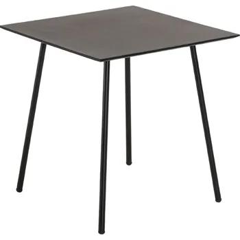 Jídelní stůl Černý betonový jídelní stůl Kave Home Mathis 75 x 75 cm