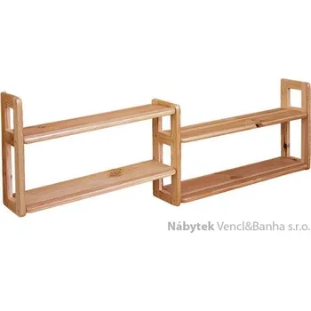 regál dřevěná závěsná polička z masivního dřeva borovice drewfilip 14