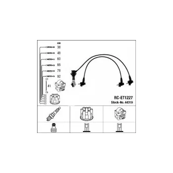Zapalovací kabel Sada kabelů pro zapalování NGK RC-ET1227