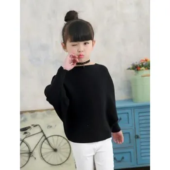 Chlapecký svetr Dívčí svetřík s netopýřími rukávy Barva: Černá, Velikost: 3 roky (100)