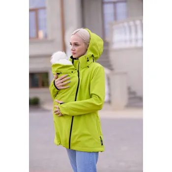 Pánská větrovka Softshell bunda - Kiwi zelená, Angel wings Velikost: S