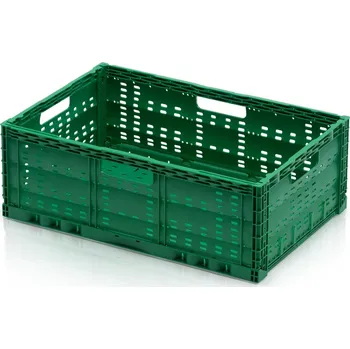 Přepravka na jídlo Skládací přepravka - zelená, 60 x 40 x 17 cm