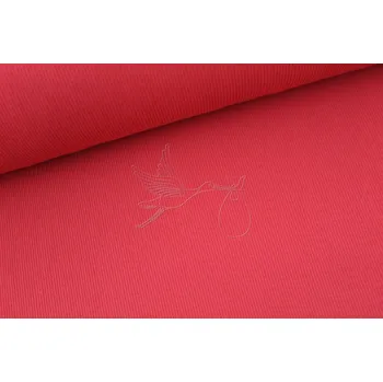 Náplet žebrovaný - Červená