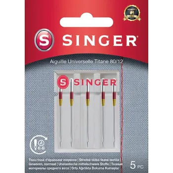 Jehly titanové univerzální Singer 5x80