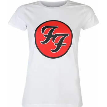 Dámské tričko Tričko metal dámské Foo Fighters - Logo WHT - ROCK OFF - FOOTS04LW