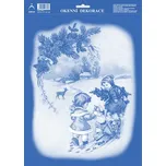 ARCH Okenní folie vánoční 25x35 - Děti se sáněmi