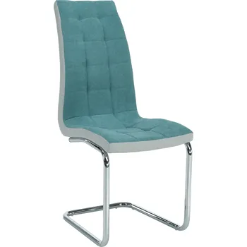 Jídelní židle Jídelní židle, mentolová /šedá/ chrom, SALOMA NEW