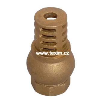 Ventil TEXIM Sací koš se zpětnou klapkou mosaz-1/2"