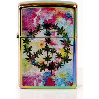 ZIPPO Rainbow color "Leaf and Peace" 60004189