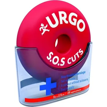 URGO S.O.S. Cuts samolepící obinadlo 3 m x 2,5 cm URGO S.O.S. Cuts samolepící obinadlo 3 m x 2,5 cm