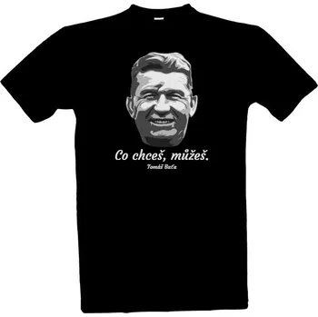 Pánská móda Tričko s potiskem Tomáš Baťa pánské