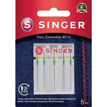 Jehly na streč Singer 5x90