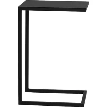 Toaletní stolek Nordic Design Černý kovový odkládací stolek Volme 30 cm