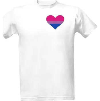 Pánská móda Tričko s potiskem tričko bisexuál vlajka - srdce b. pánské