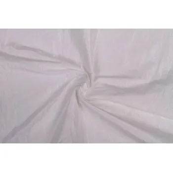 Krešovaný taft v bílé barvě 05516/050