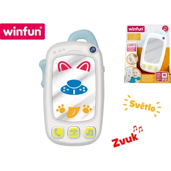 Hračka pro nejmenší Interaktivní telefon modrý 15,5cm