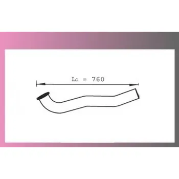 Výfuková trubka trubka výf.DAF 45LF-od motoru-1.díl