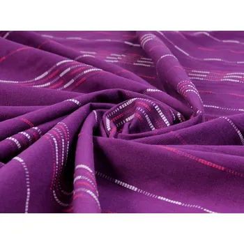 Bavlněná látka Olivia OL-002 Proužky na fialovém - šířka 150 cm