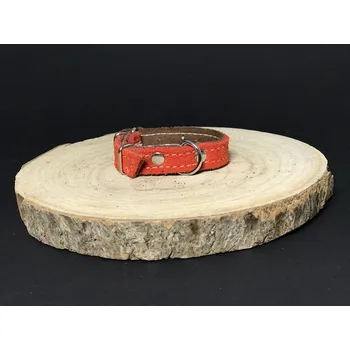 Obojek pro psa Palkar obojek z velurové kůže pro psy 20 cm x 12 mm červená (Palkar obojek z velurové kůže pro psy 20 cm x 12 mm červená)