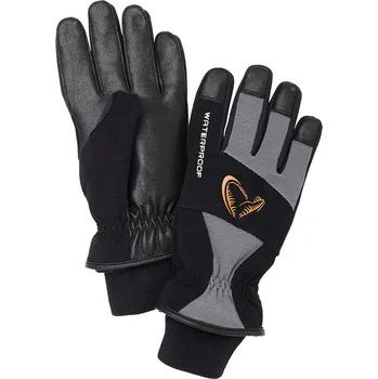 Rybářské oblečení Savage Gear Rukavice Thermo Pro Glove Grey/Black vel. L