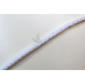 Textilní guma Oděvní šňůra 9mm - bílá