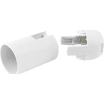 Objímka na žárovku Instalační objímka pro žárovky se závitem E14 bílá