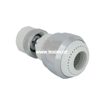 Perlátor TEXIM Spořič vody s kloubem chrom bílý vlnka