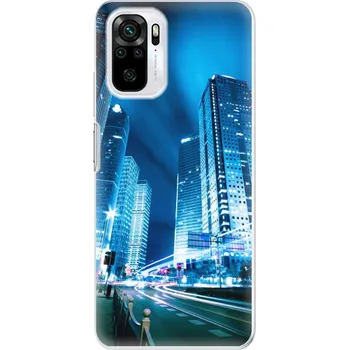 Pouzdro na mobilní telefon Odolné silikonové pouzdro iSaprio - Night City Blue - Xiaomi Redmi Note 10 / Note 10S