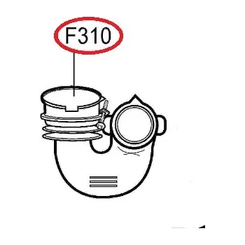Originální hadice 4738ER2004A mezi násypku a buben pro pračku LG