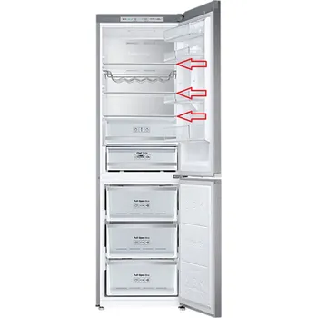 police Samsung DA97-15540A 1., 2. nebo 3. police skleněná z vrchu v chladničke pro kombinovanou lednici