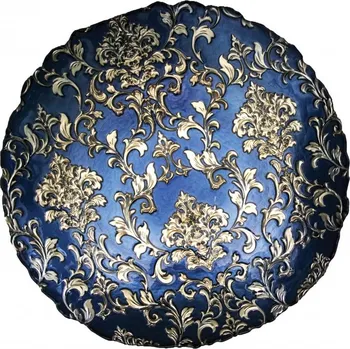 Tác/talíř skleněný 40 cm Danubio Blu BRANDANI (barva - modrá, sklo)