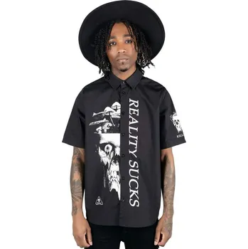 Pánská košile košile unisex KILLSTAR - Shrooms - Black